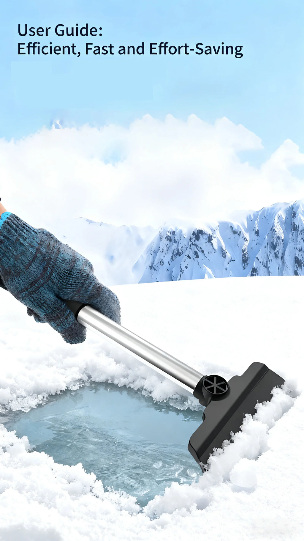 Car Snow Shovel Auto Ice Scraper Snow for Windshield Snow Shovel Car Winter Snow Removal Cleaning Tools Car Snow Removal Tool