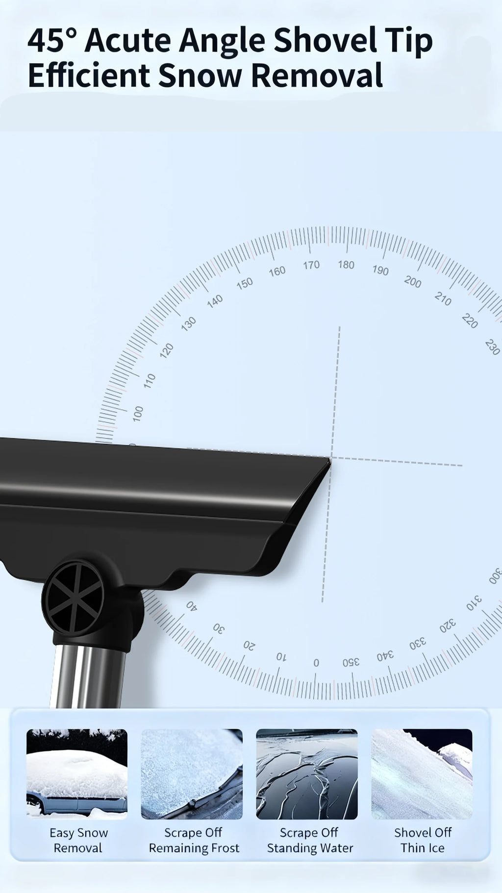 Car Snow Shovel Auto Ice Scraper Snow for Windshield Snow Shovel Car Winter Snow Removal Cleaning Tools Car Snow Removal Tool